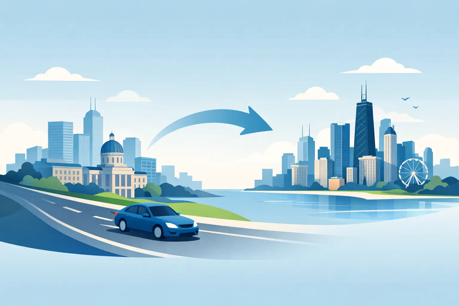 One Way Ride From Indianapolis to Chicago